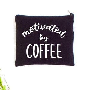 Motivated By Coffee Cosmetic Bag